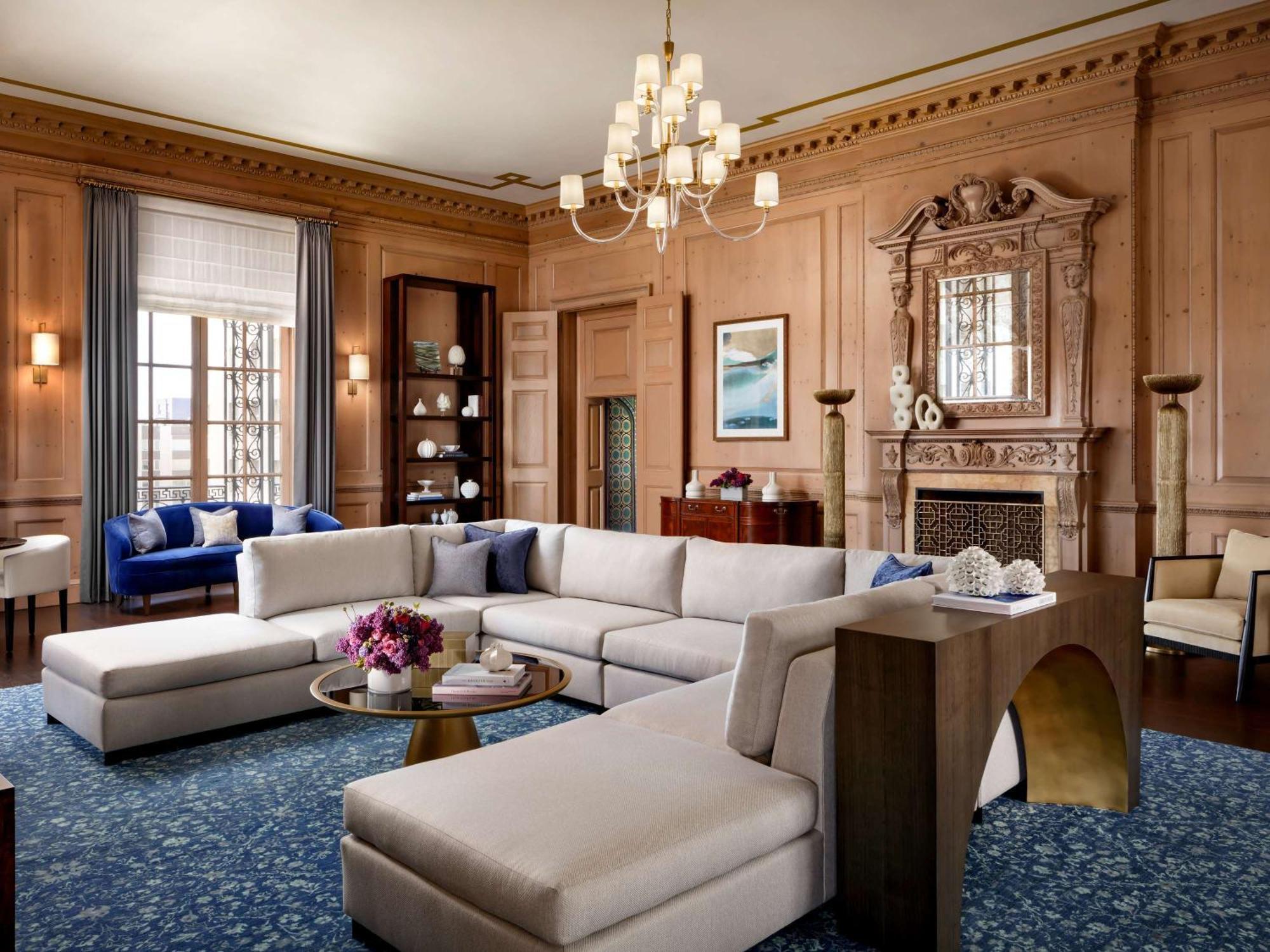Hotel Fairmont San Francisco Exteriér fotografie The living room of the suite